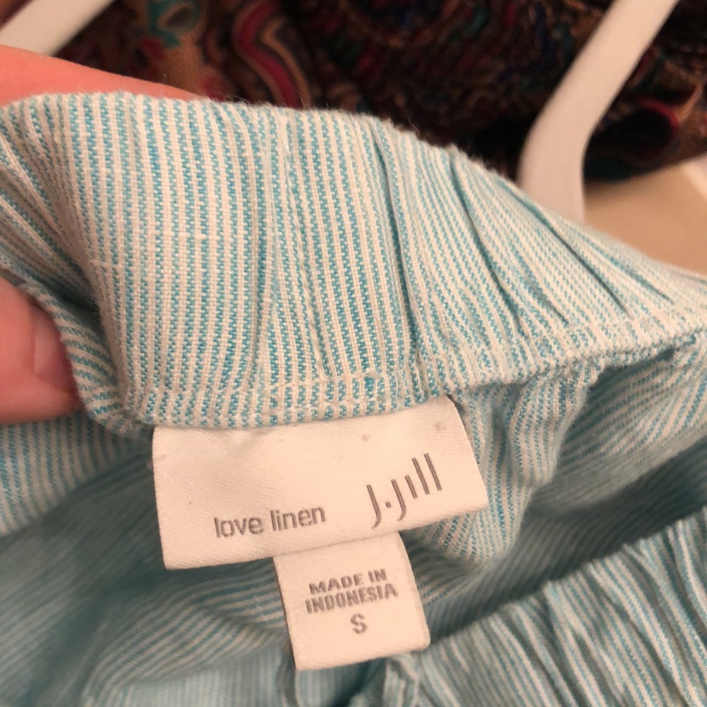 J.Jill linen striped skirt size small - Picture 3 of 3